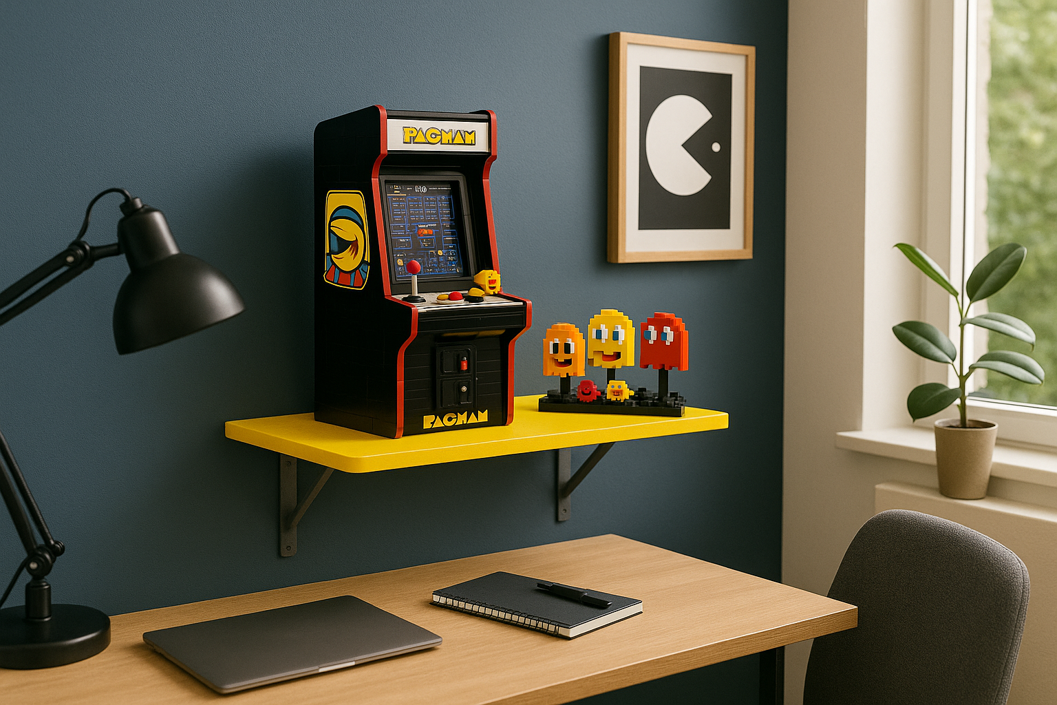 Custom Display Shelf for LEGO® Pac-Man Arcade (10323)