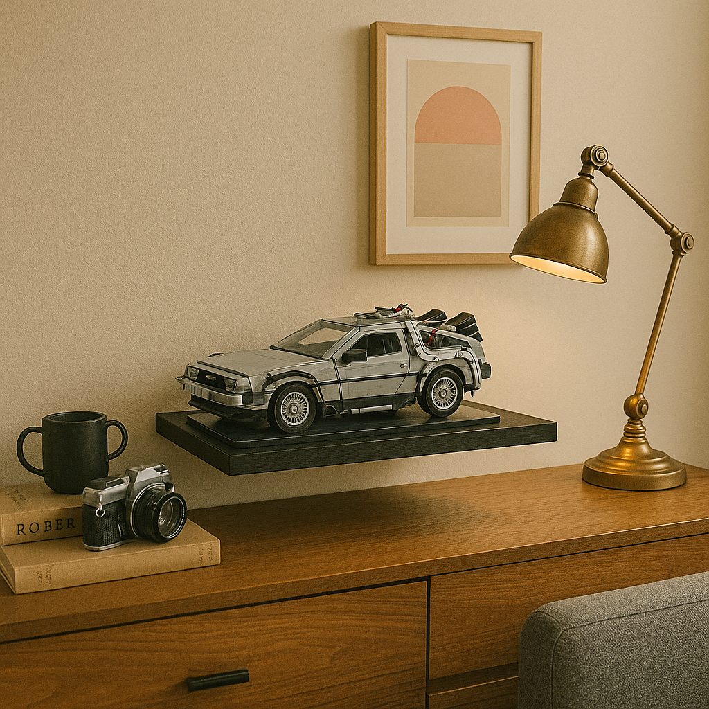 Custom Display Shelf for LEGO® Back to the Future Time Machine (10300)