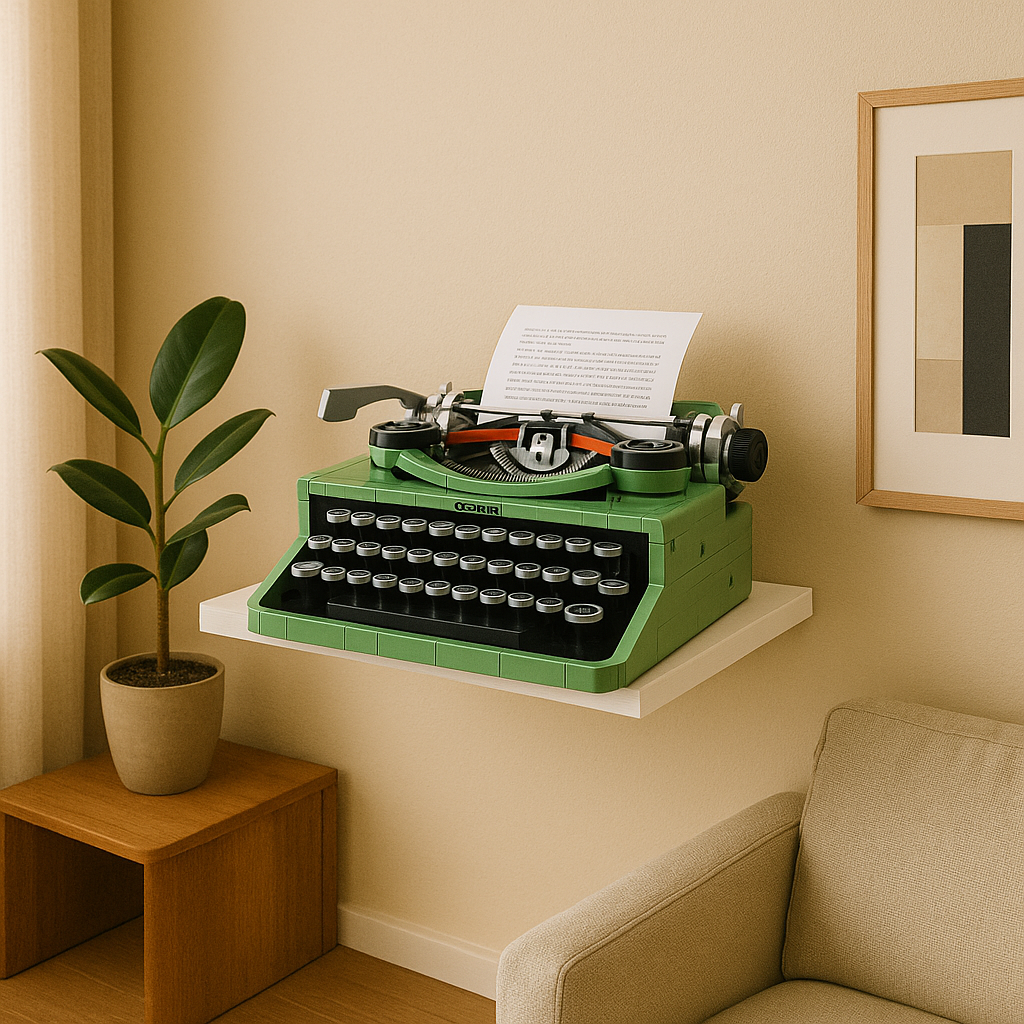 Custom Display Shelf for LEGO® Typewriter (21327)