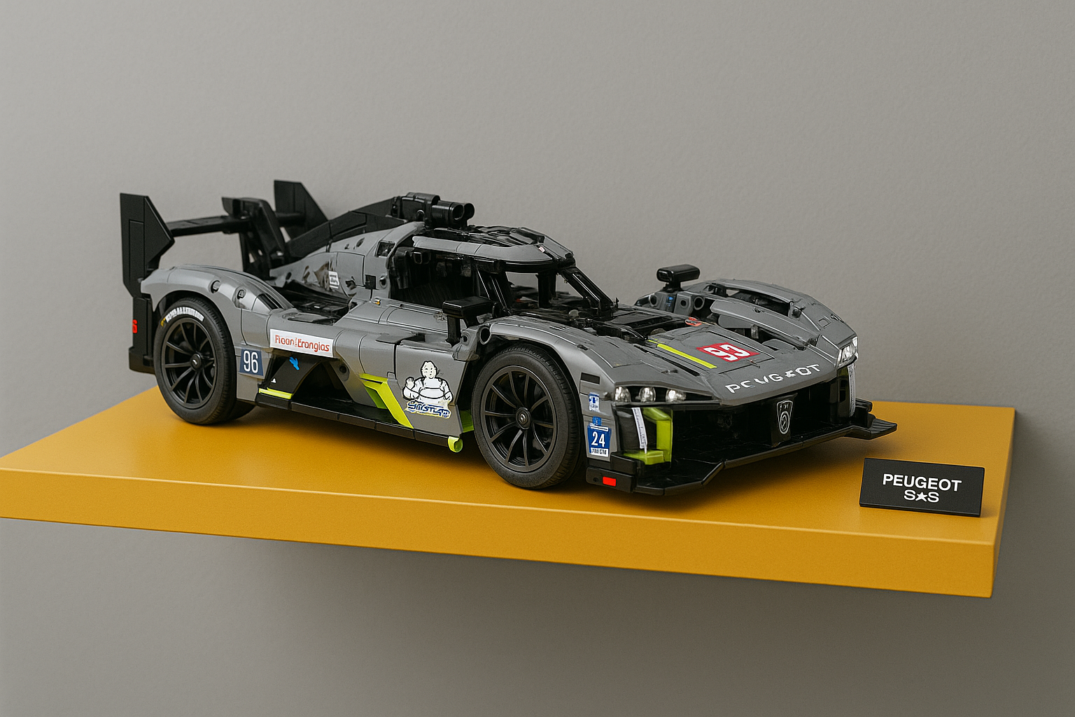 Custom Display Shelf for LEGO® Peugeot 9X8 (42156)