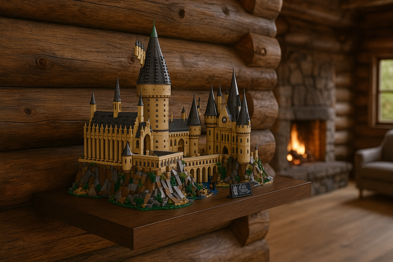 Custom Display Shelf for LEGO® Hogwarts Castle (71043)