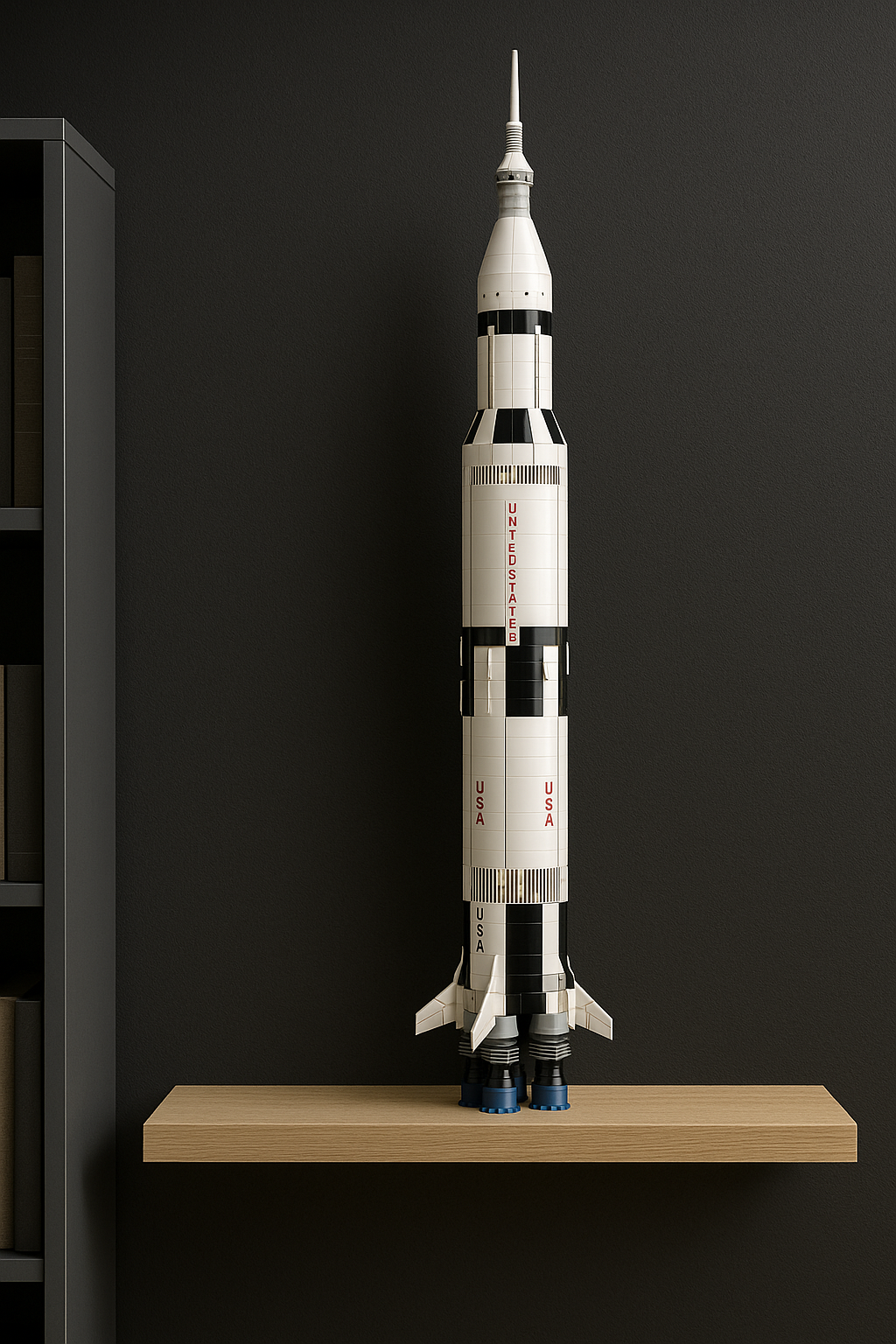 Custom Display Shelf for LEGO® NASA Saturn V (92176)
