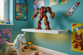 make the shelf more fit the width of the lego set